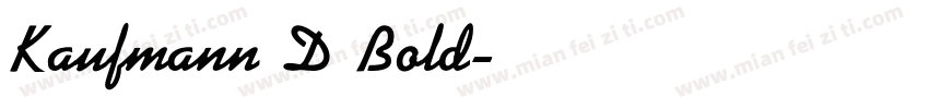 Kaufmann D Bold字体转换